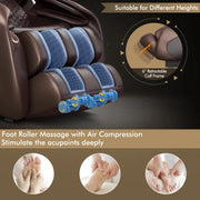 Full Body Zero Gravity Shiatsu Massage Chair with Built-In Heat System