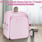 Portable 2-Person Sauna Spa with 3L Steamer