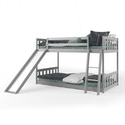 Twin Bunk Bed with Slide - Wooden Frame