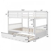 3 in 1 Bunk Bed with Ladder