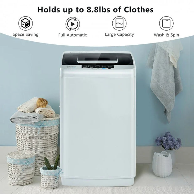 Portable 8.8lb 2-in1 Automatic Laundry & Dryer