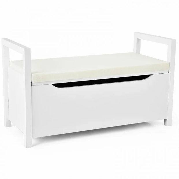 Shoe Storage Bench with Cushion Seat