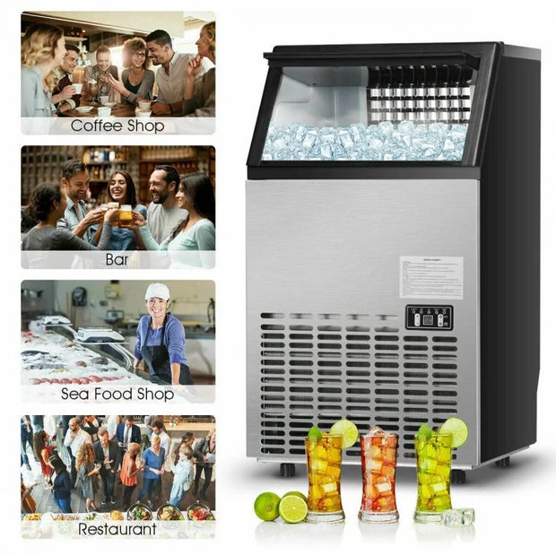 Portable Stainless Steel Ice Maker Machine