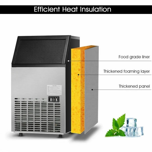 Portable Stainless Steel Ice Maker Machine