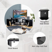 3 Piece Adjustable TV Stand for TVs up to 65" with Shelves