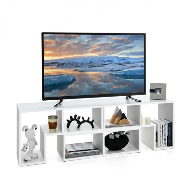 3 Piece Adjustable TV Stand for TVs up to 65" with Shelves