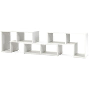 3 Piece Adjustable TV Stand for TVs up to 65" with Shelves