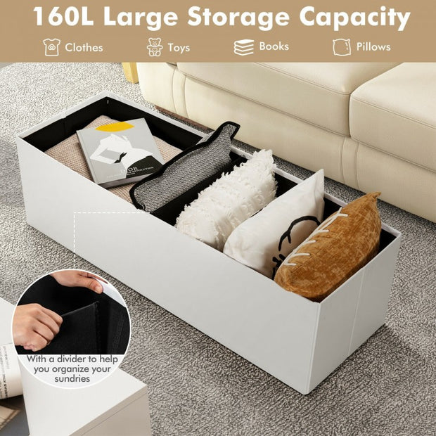 Memory Comfort Storage Ottoman