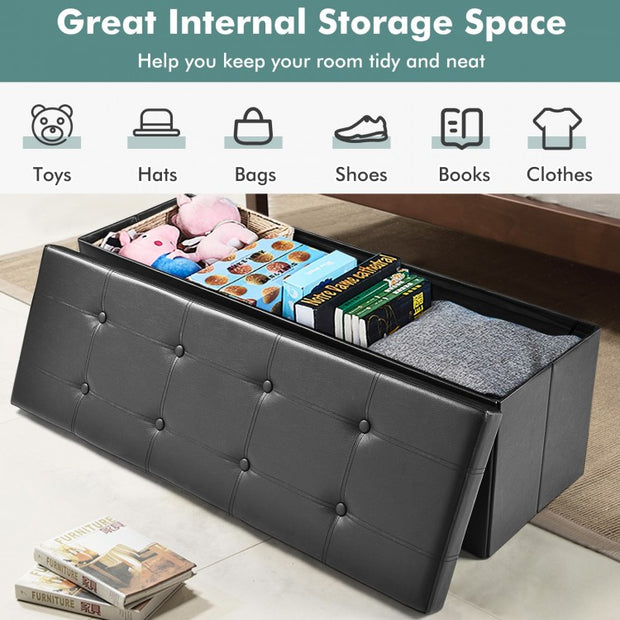 Memory Comfort Storage Ottoman