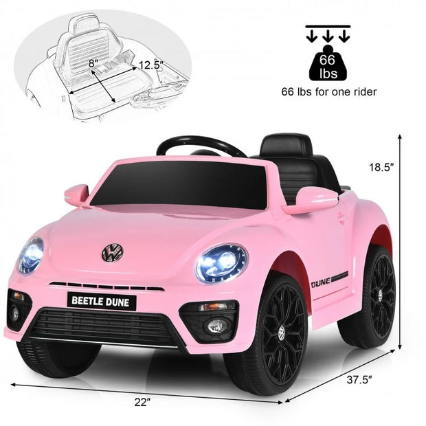 Volkswagen Beetle Dune Kids Electric Ride-On Car with Remote