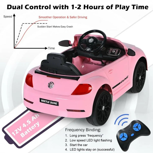 Volkswagen Beetle Dune Kids Electric Ride-On Car with Remote