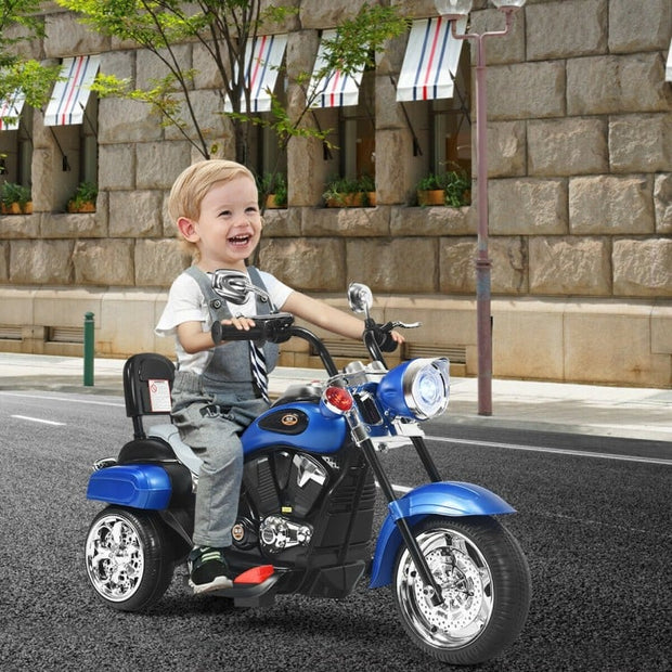 Toddler Chopper Motorbike Ride-On: 6V Powered with Horn & Headlight