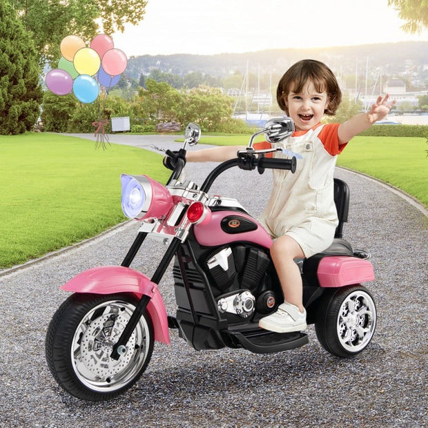 Toddler Chopper Motorbike Ride-On: 6V Powered with Horn & Headlight