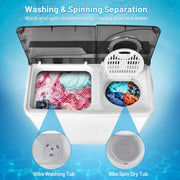 Portable 26lb Twin Tub Laundry & Dryer