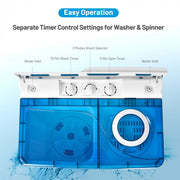 Portable 26lb Twin Tub Laundry & Dryer