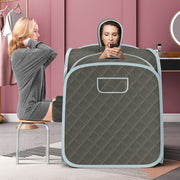 Portable 2-Person Sauna Spa with 3L Steamer