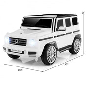 Mercedes-Benz G500 Kids Ride-On Car: 12V Battery Powered