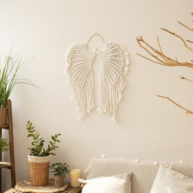 Handwoven Angel Wings Tapestry