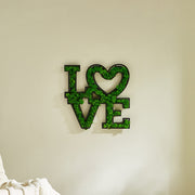 'Love' Moss Letter Wall Art