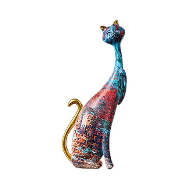 European Inspired Cat Couple Resin Craft