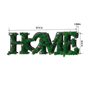 'Home' Moss Letter Wall Art