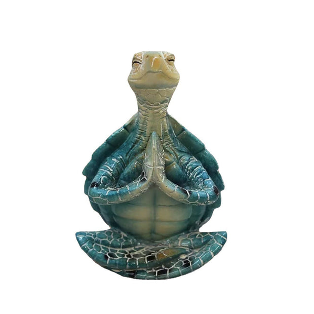 Tranquil Sea Turtle Meditation Statue