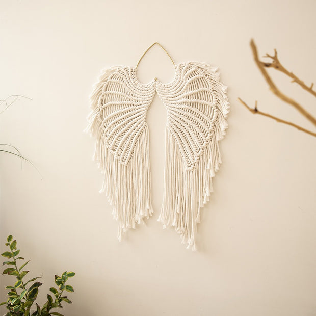 Handwoven Angel Wings Tapestry