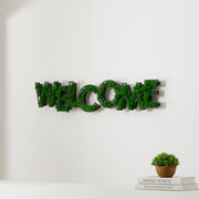 'Welcome' Moss Letter Wall Art