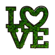 'Love' Moss Letter Wall Art