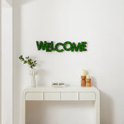 'Welcome' Moss Letter Wall Art