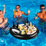 Summer Sea Bucket Cup Holder Inflatable Pool Beach Swimming Play Family Party Float Beer Drink Tray Cooler Table Toy Accessories