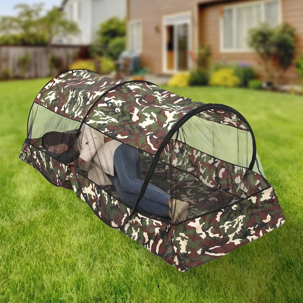 Ultra-Light Pop-Up Screen Tent for Camping, Hiking, and Picnics - Portable, Easy Setup Mosquito Net Canopy for 1-2 People