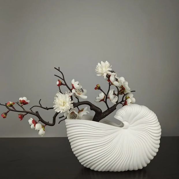 Ceramic Shell Vase