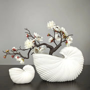 Ceramic Shell Vase