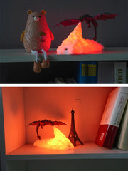 Flame Breathing Dragon LED Night Lamp