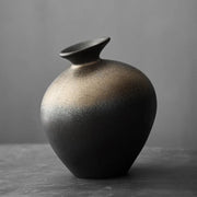 Japanese-Style Pottery Vase - Zen Retro Ceramic Decor