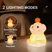 Cute Elephant Silicone Night Light for Kids | Dimmable LED Lamp with Timer | Baby Sleep Aid for Bedside & Nursery | Perfect Gift for Birthdays & Holidays