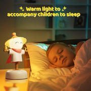 Cute Scarecrow Night Light With Touch Sensor USB Rechargeable 3 Levels Dimmable LED Sleeping Lamp For Children Bedroom Decor