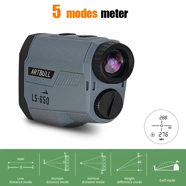 Golf Laser Rangefinder - 1000M/650M Flag-Lock Slope Pin Distance Meter