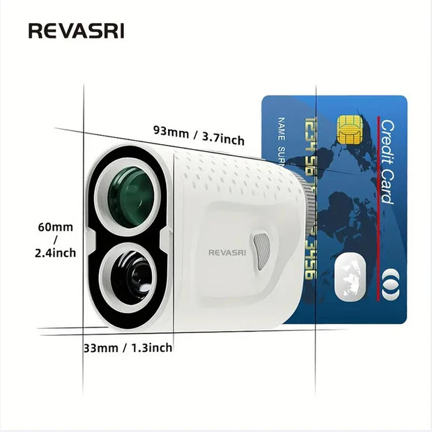 2024 New REVASRI Golf Rangefinder N1 - 1000 Yards, 6X Magnification, Flag Pole Locking Vibration