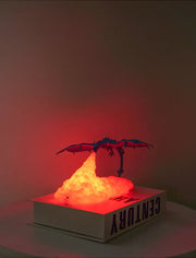 Flame Breathing Dragon LED Night Lamp