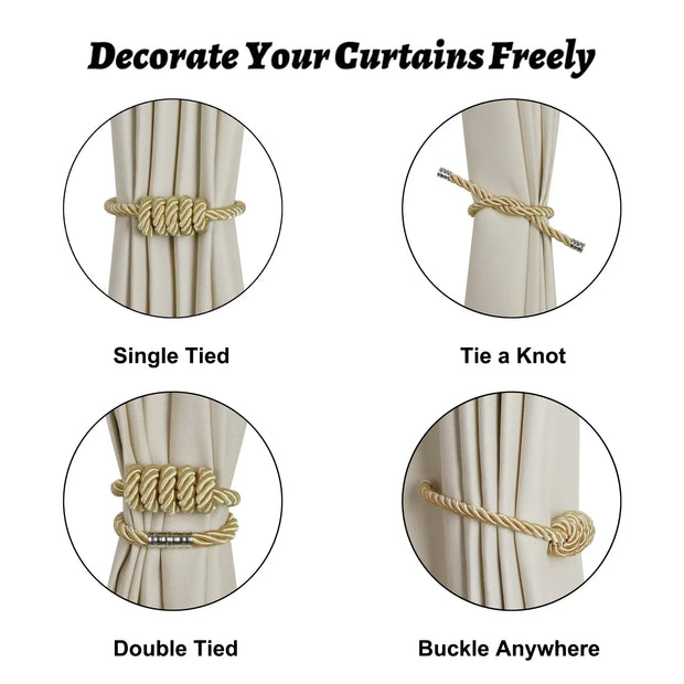 1Pc Magnetic Curtain Tieback