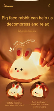 LED Night Lights for Kids - Cute Silicone Animal Lamps