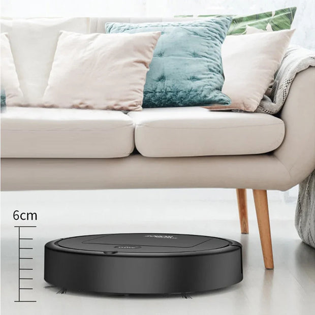 3-in-1 Smart Sweeper Robot Vacuum | Automatic USB Rechargeable Cleaner for Sweeping, Vacuuming, and Mopping