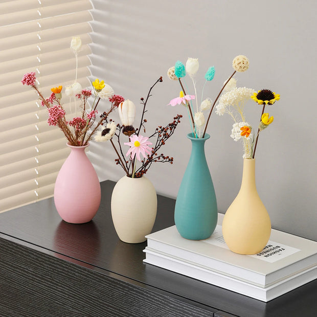 Pastel Nordic Ceramic Vase - Elegant Home and Office Decor