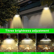 Single or Dual Head Solar Pendant Lights - Remote Controlled LED Lamps