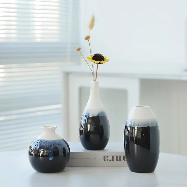 Nordic Ceramic Vases - Simple Flower Arrangement for Room Decor