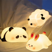 LED Night Lights for Kids - Cute Silicone Animal Lamps