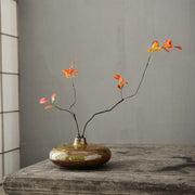 Japanese-Style Pottery Vase - Zen Retro Ceramic Decor