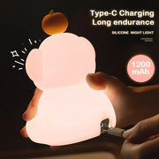 Cute Elephant Silicone Night Light for Kids | Dimmable LED Lamp with Timer | Baby Sleep Aid for Bedside & Nursery | Perfect Gift for Birthdays & Holidays